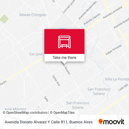 Mapa de Avenida Donato Álvarez Y Calle 811
