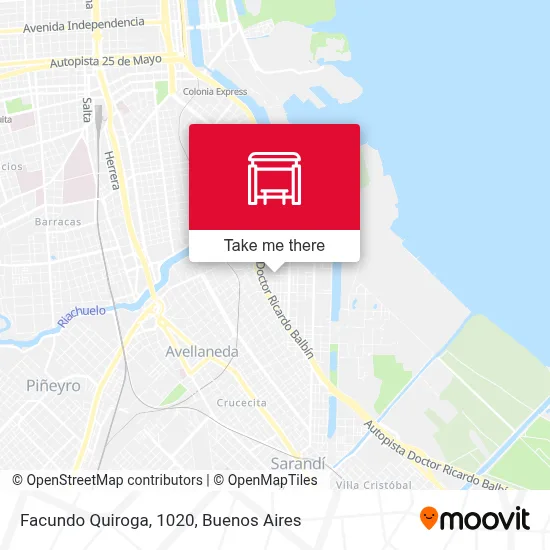 Facundo Quiroga, 1020 map