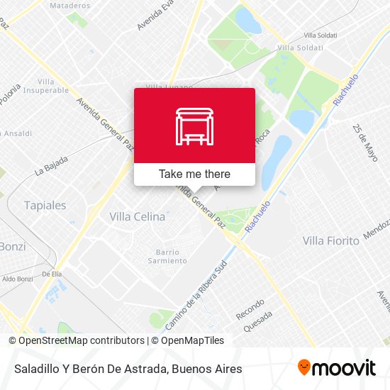 Saladillo Y Berón De Astrada map