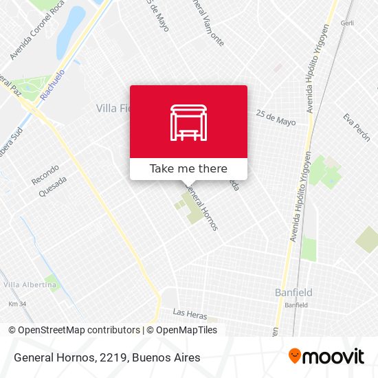 Mapa de General Hornos, 2219