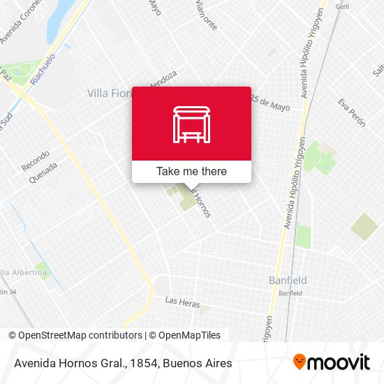Avenida Hornos Gral., 1854 map