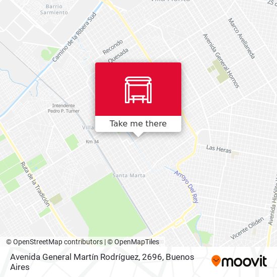 Avenida General Martín Rodríguez, 2696 map