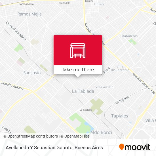 Mapa de Avellaneda Y Sebastián Gaboto