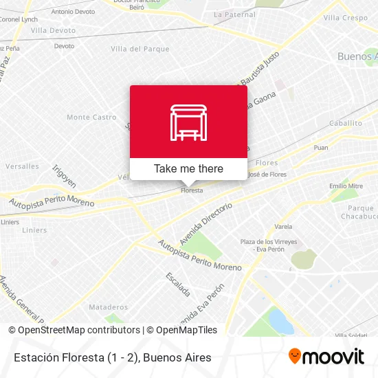 Estación Floresta (1 - 2) map