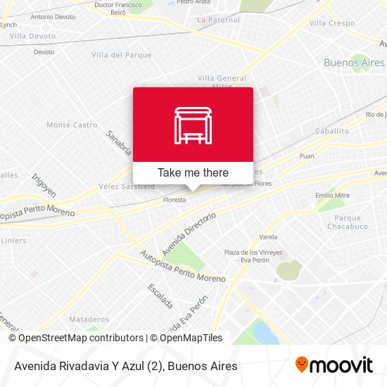 Avenida Rivadavia Y Azul (2) map