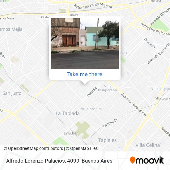 Alfredo Lorenzo Palacios, 4099 map