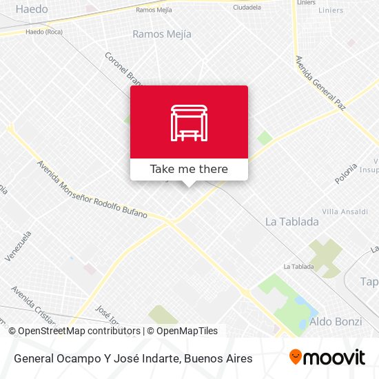 General Ocampo Y José Indarte map