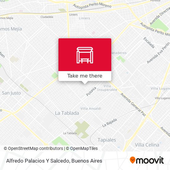 Alfredo Palacios Y Salcedo map