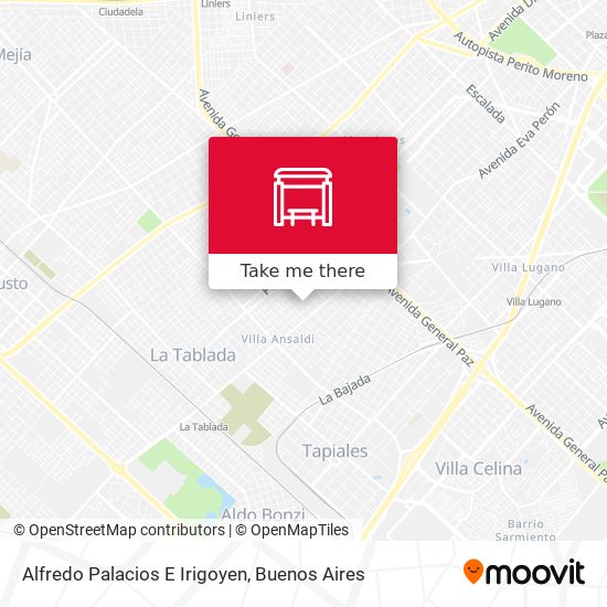 Mapa de Alfredo Palacios E Irigoyen