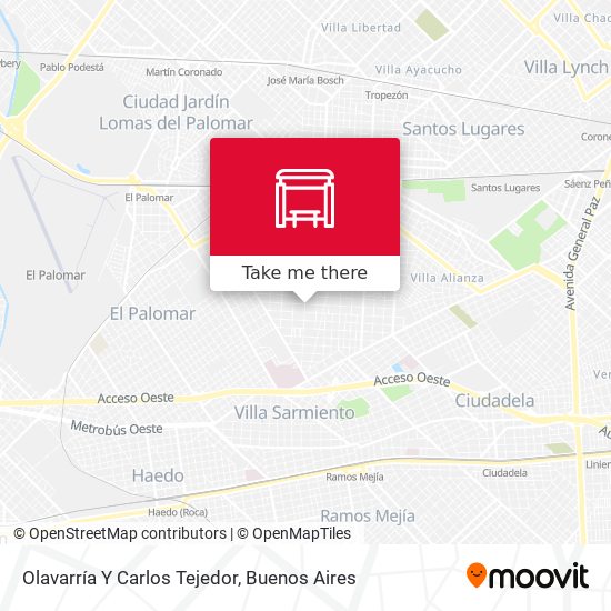 Olavarría Y Carlos Tejedor map