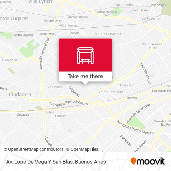 Av. Lope De Vega Y San Blas map