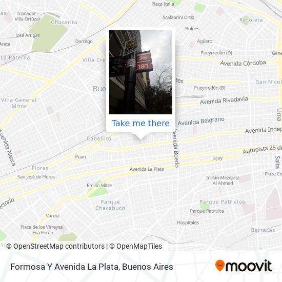 Formosa Y Avenida La Plata map