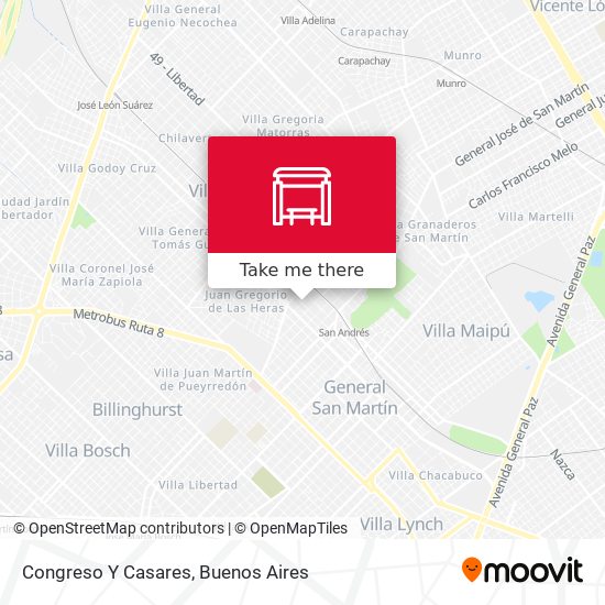 Mapa de Congreso Y Casares