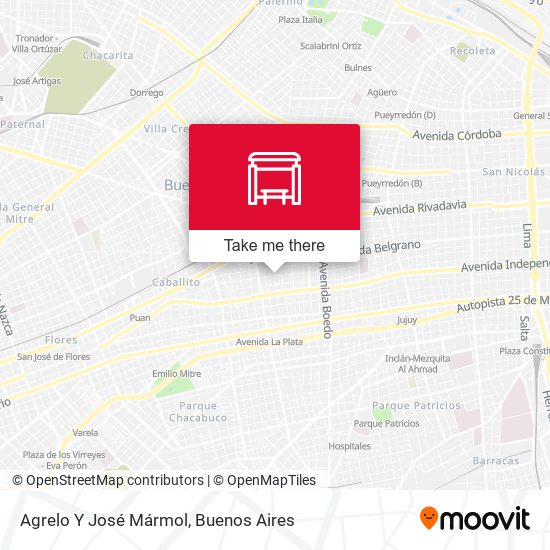 Agrelo Y José Mármol map