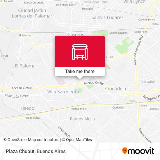 Mapa de Plaza Chubut