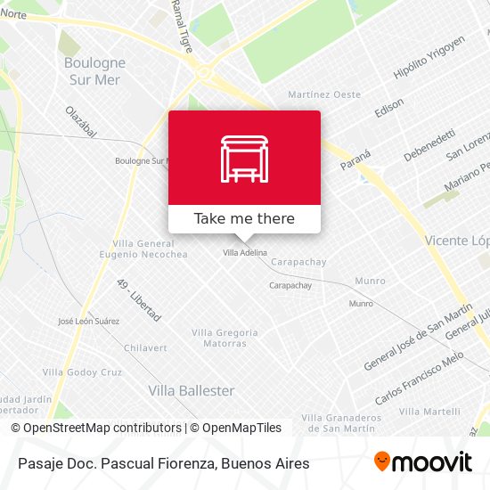 Pasaje Doc. Pascual Fiorenza map