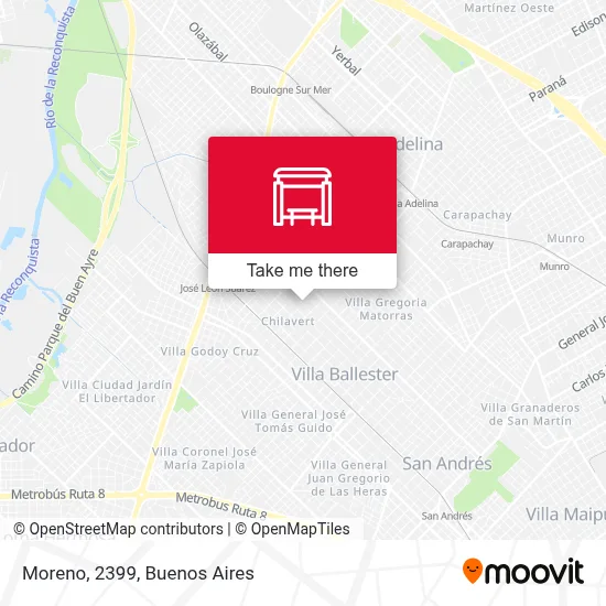 Moreno, 2399 map