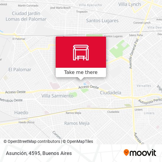Asunción, 4595 map