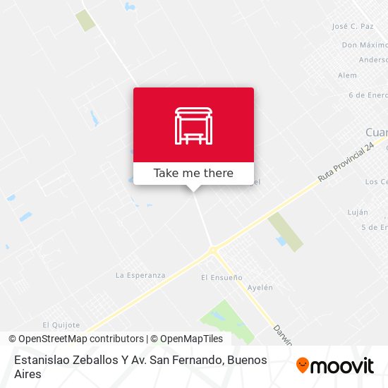 Mapa de Estanislao Zeballos Y Av. San Fernando