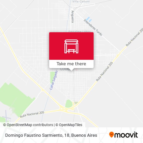 Domingo Faustino Sarmiento, 18 map
