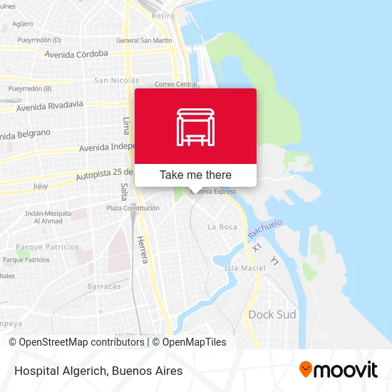 Hospital Algerich map