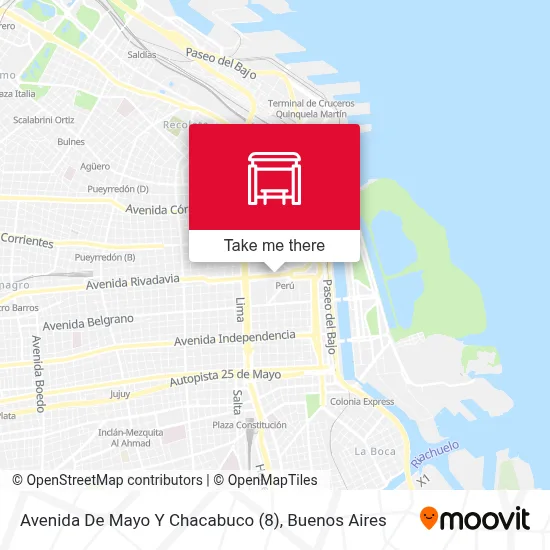 Avenida De Mayo Y Chacabuco (8) map