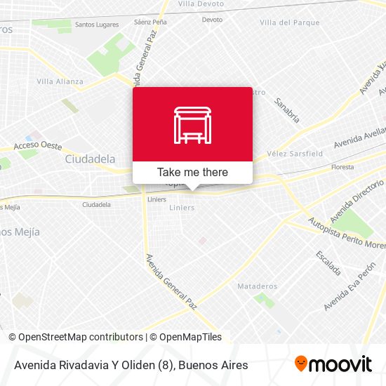 Avenida Rivadavia Y Oliden (8) map