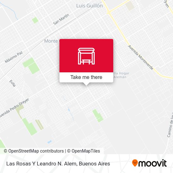 Las Rosas Y Leandro N. Alem map