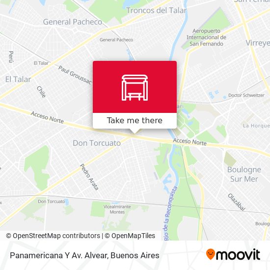 Panamericana Y Av. Alvear map