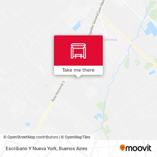 Mapa de Escribano Y Nueva York