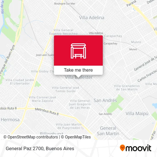 Mapa de General Paz 2700