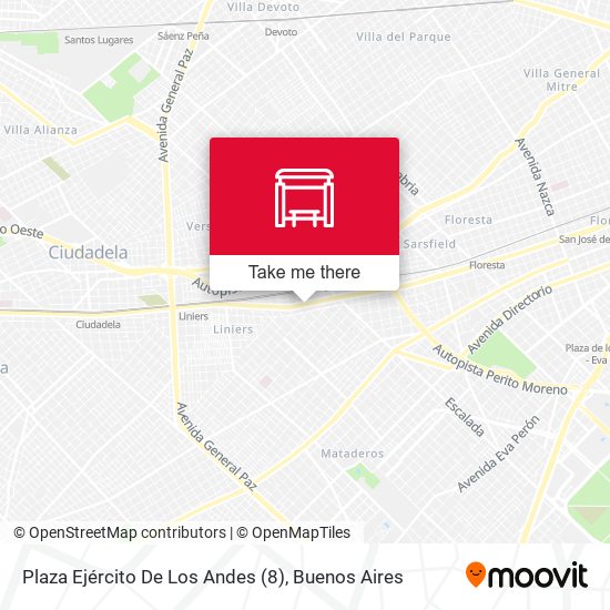 Plaza Ejército De Los Andes (8) map