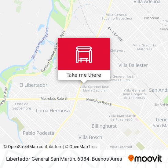 Libertador General San Martín, 6084 map