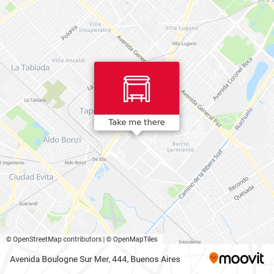 Mapa de Avenida Boulogne Sur Mer, 444