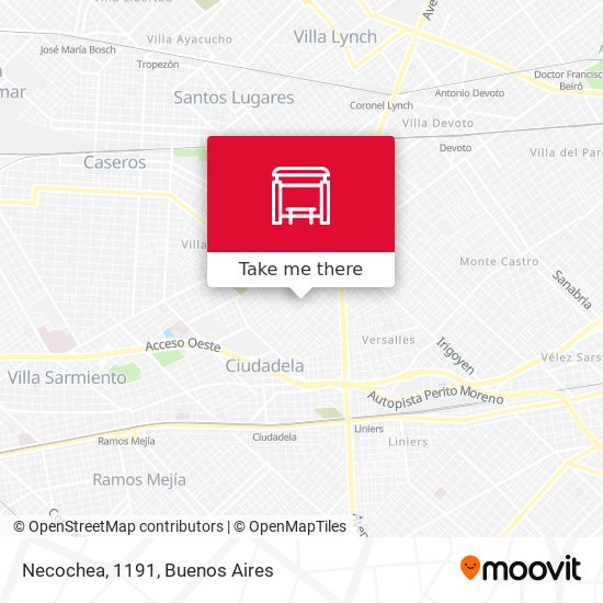 Mapa de Necochea, 1191