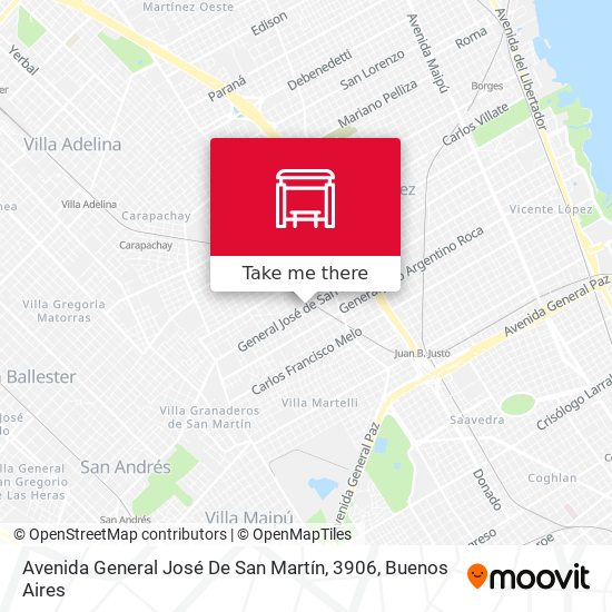 Avenida General José De San Martín, 3906 map