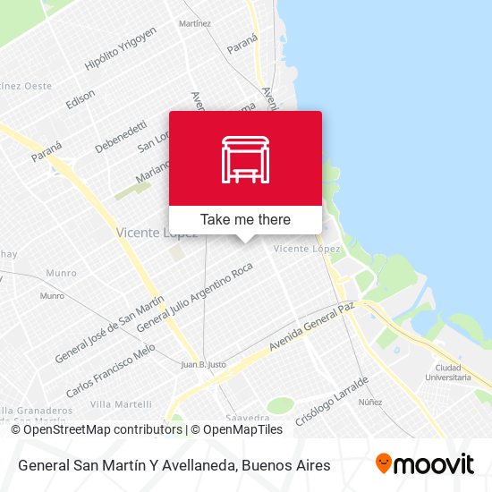 General San Martín Y Avellaneda map