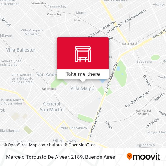 Mapa de Marcelo Torcuato De Alvear, 2189