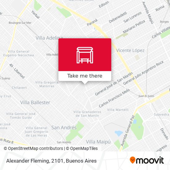 Mapa de Alexander Fleming, 2101