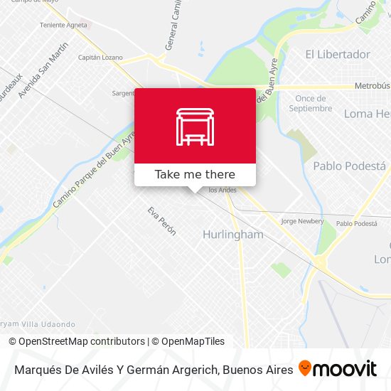 Marqués De Avilés Y Germán Argerich map