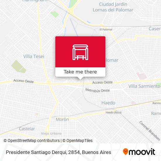 Mapa de Presidente Santiago Derqui, 2854