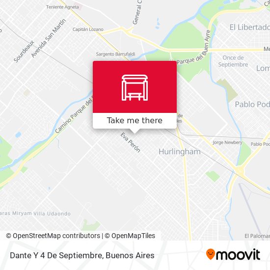 Mapa de Dante Y 4 De Septiembre