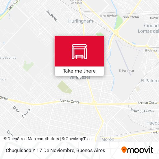 Chuquisaca Y 17 De Noviembre map