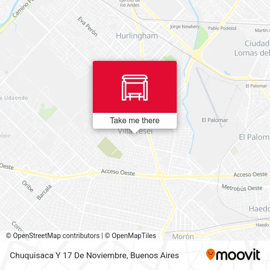 Chuquisaca Y 17 De Noviembre map