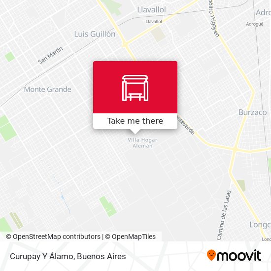 Curupay Y Álamo map