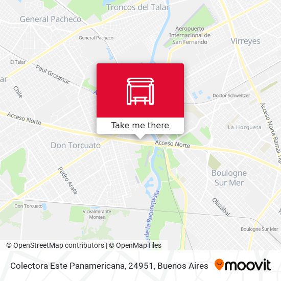 Colectora Este Panamericana, 24951 map