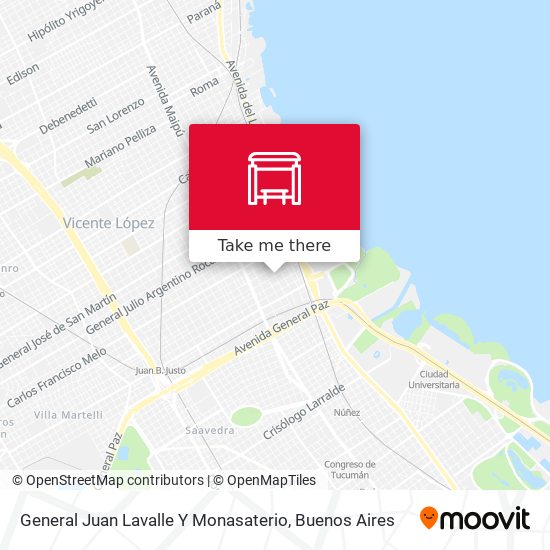 General Juan Lavalle Y Monasaterio map