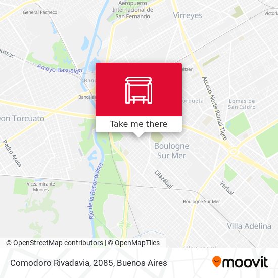 Comodoro Rivadavia, 2085 map