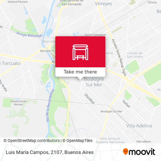 Luis María Campos, 2107 map