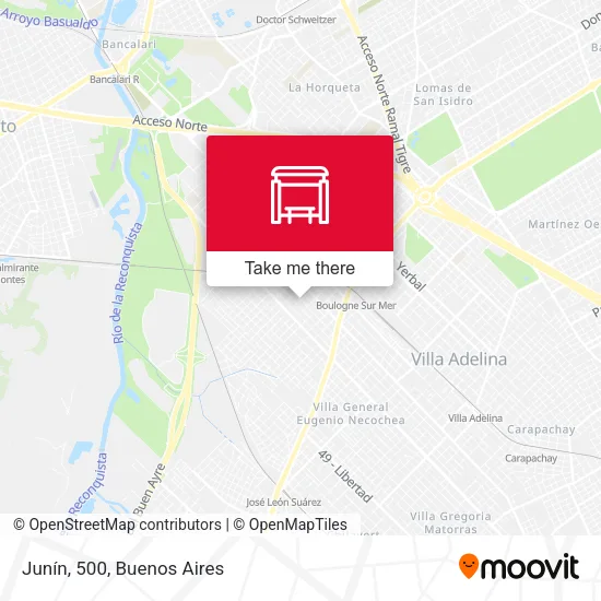 Junín, 500 map